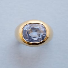 18k Gold Ring with Ceylon Sapphire
