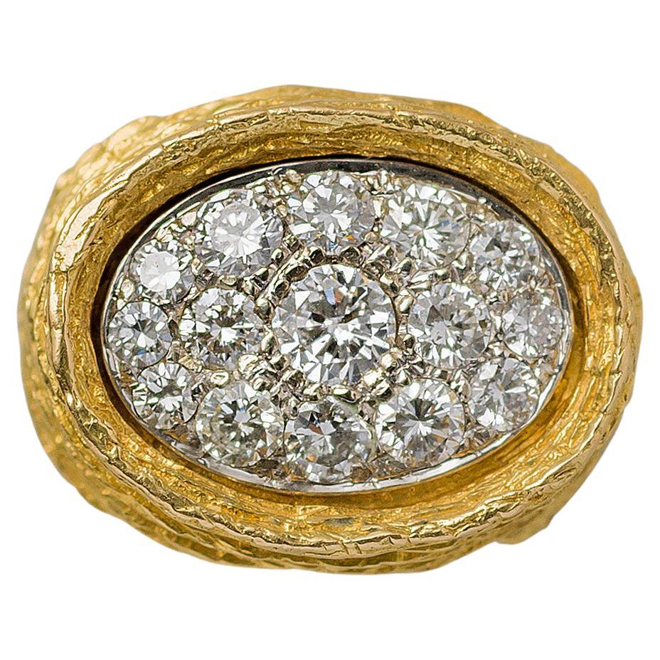 18K Gold Ring with Diamond