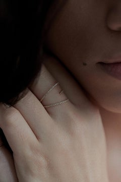 Ring aus 18 Karat Gold mit Diamanten