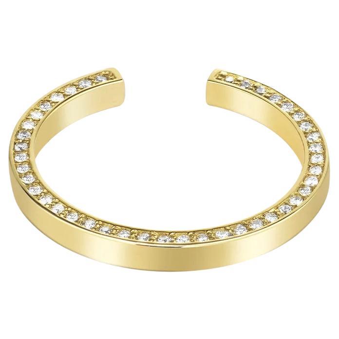 En venta: Anillo de oro de 18 quilates con diamantes