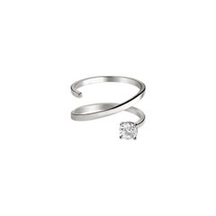 14k gold ring with round cut diamond