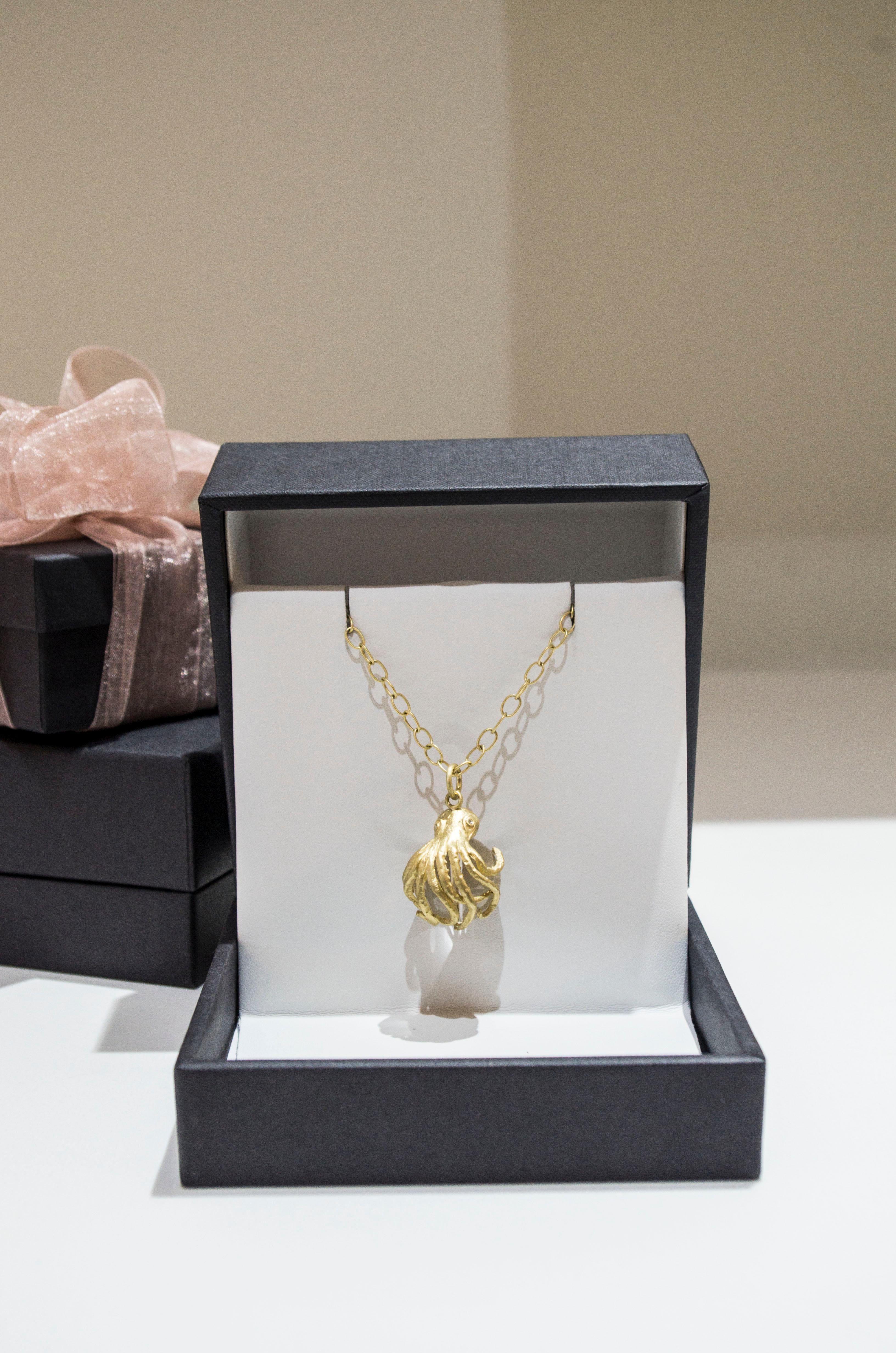 gold rock necklace