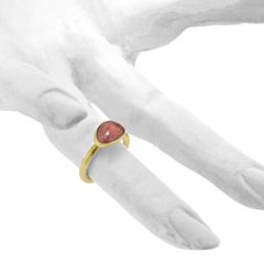 Pink Tourmaline Gold Ring