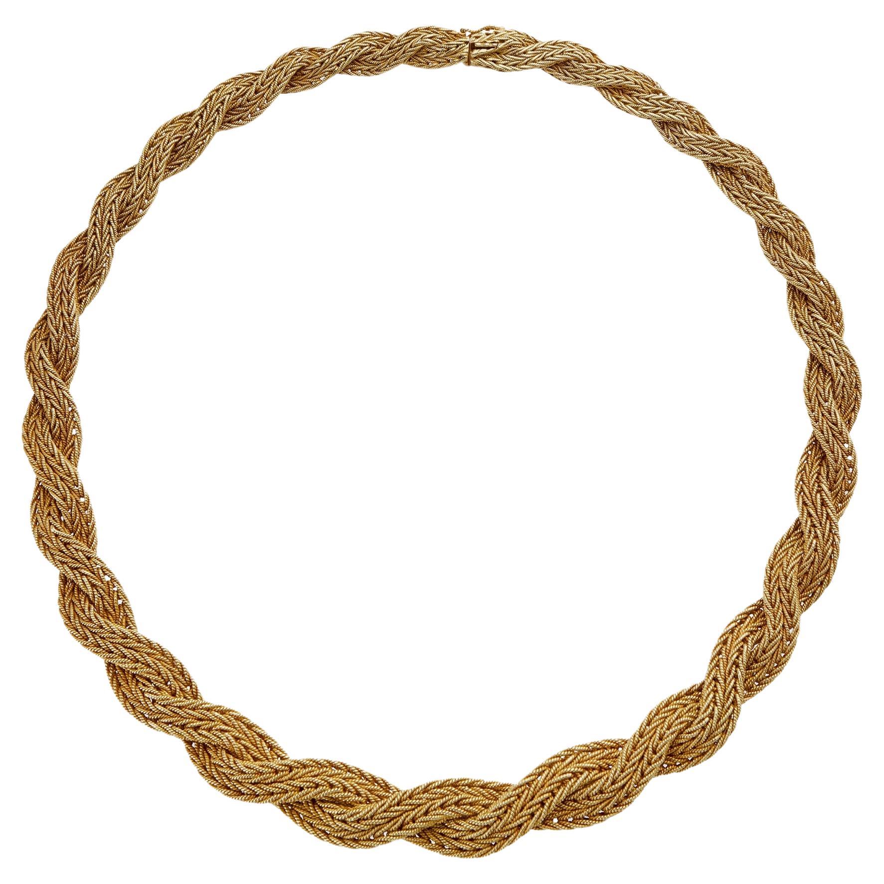 18K Gold Rope Necklace