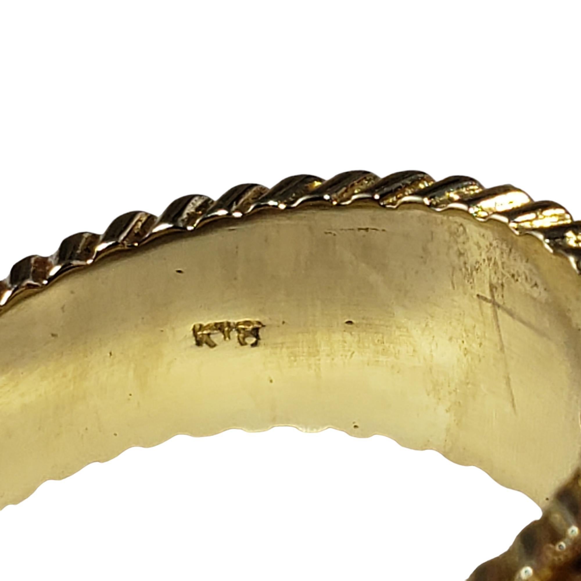 18 Karat Gold Saphir, Rubin & Diamant Ring Größe 9 #16330 1