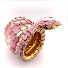 18k Gold Serpentine Bracelet by Illario