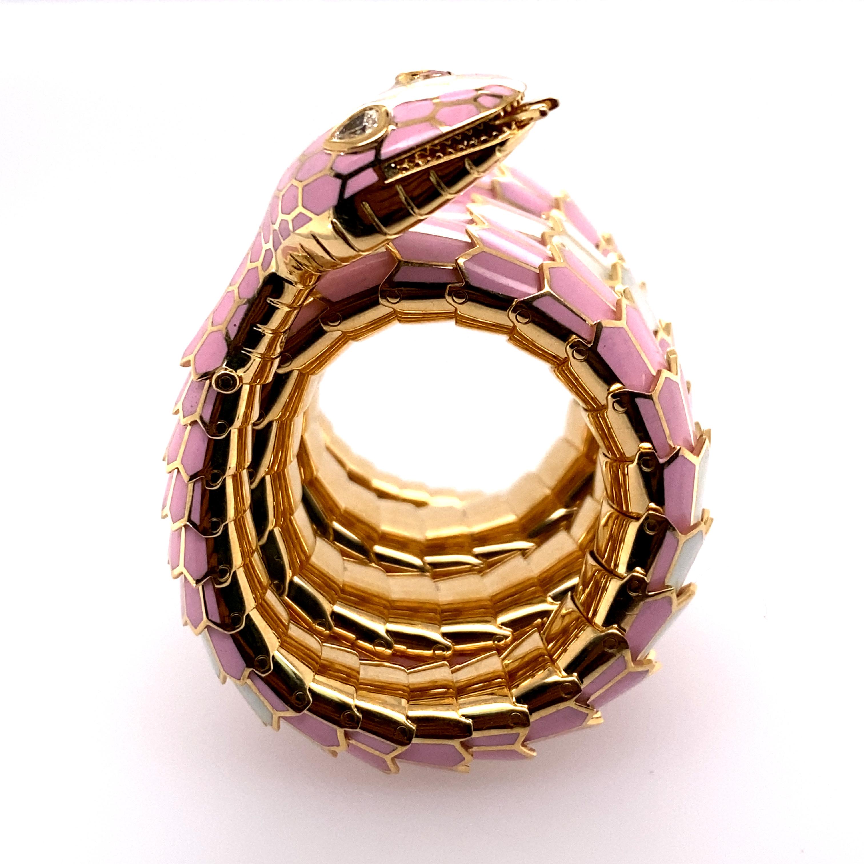 18k Gold Serpentine Bracelet by Illario 5