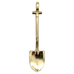 18K Gold Signature Shovel Charm or Pendant