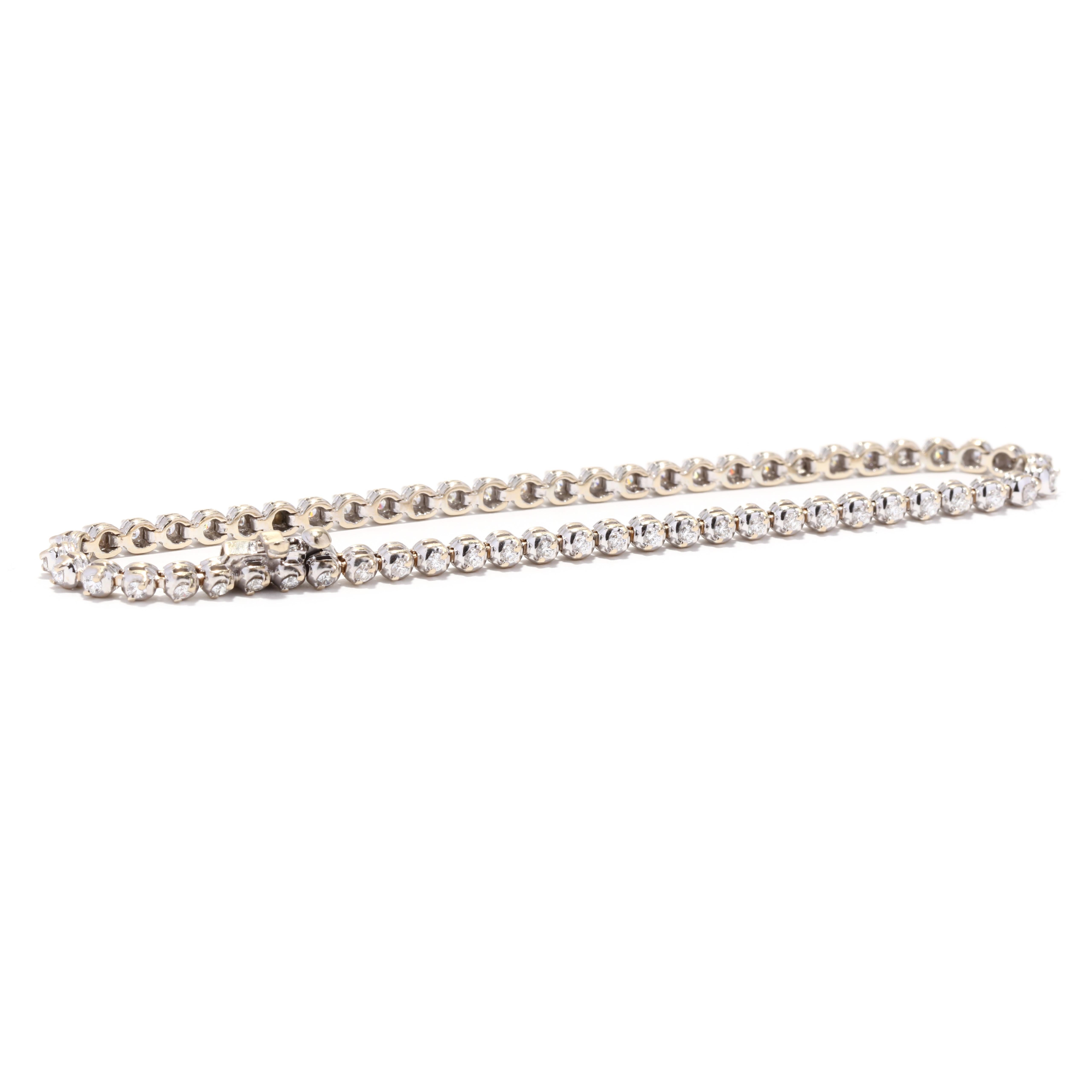 18k diamond tennis bracelet