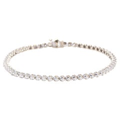 18K Gold Skinny Diamond Tennis Bracelet, Small Diamond Tennis Bracelet