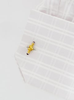 18k Gold Sliding Rod Cufflinks by John Landrum Bryant