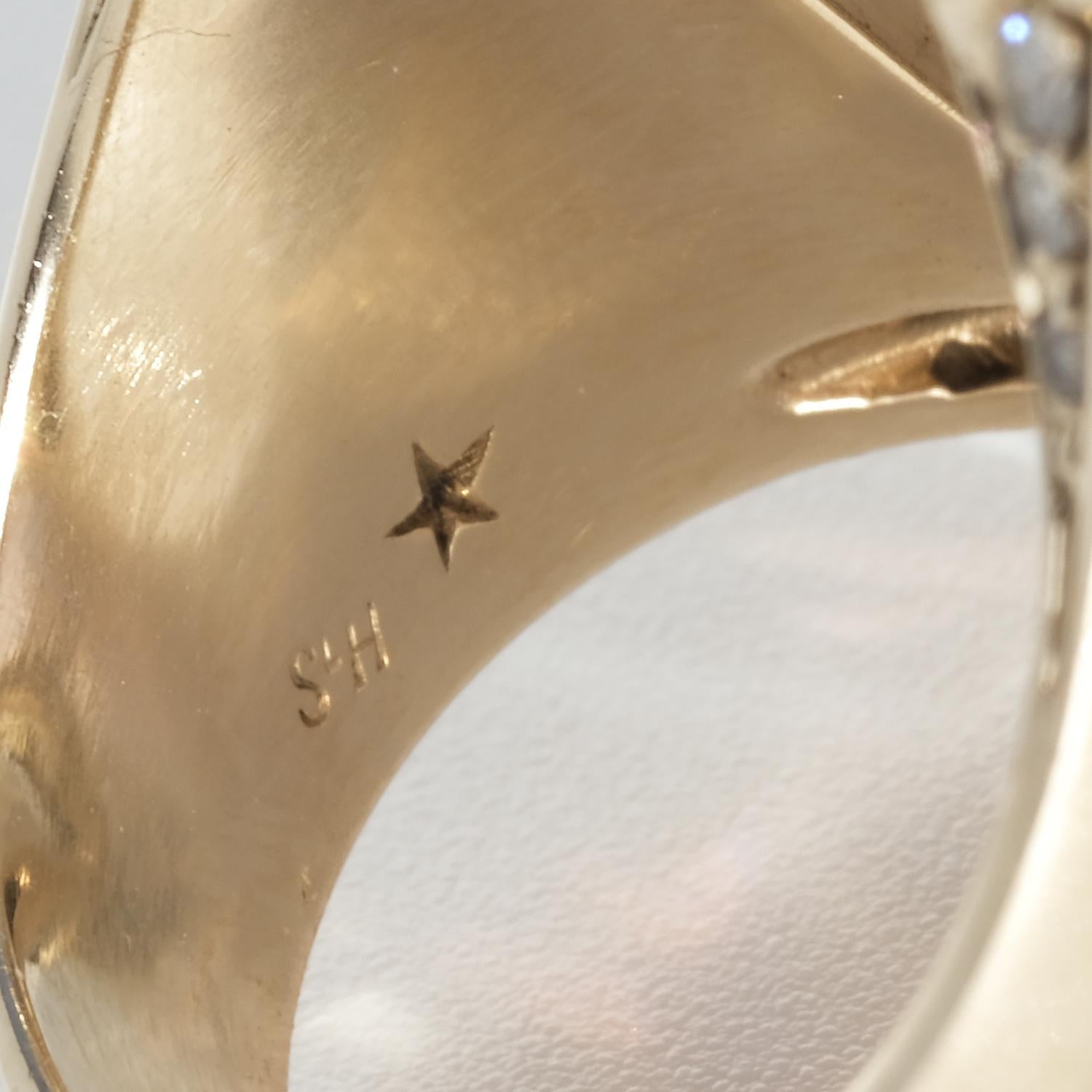 Ring aus 18 Karat Gold, Rauchquarz, Turmalin, Rosenquarz und Diamanten von HStern im Angebot 2