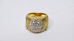 18k Gold 'Snowflake' Chunky Ring