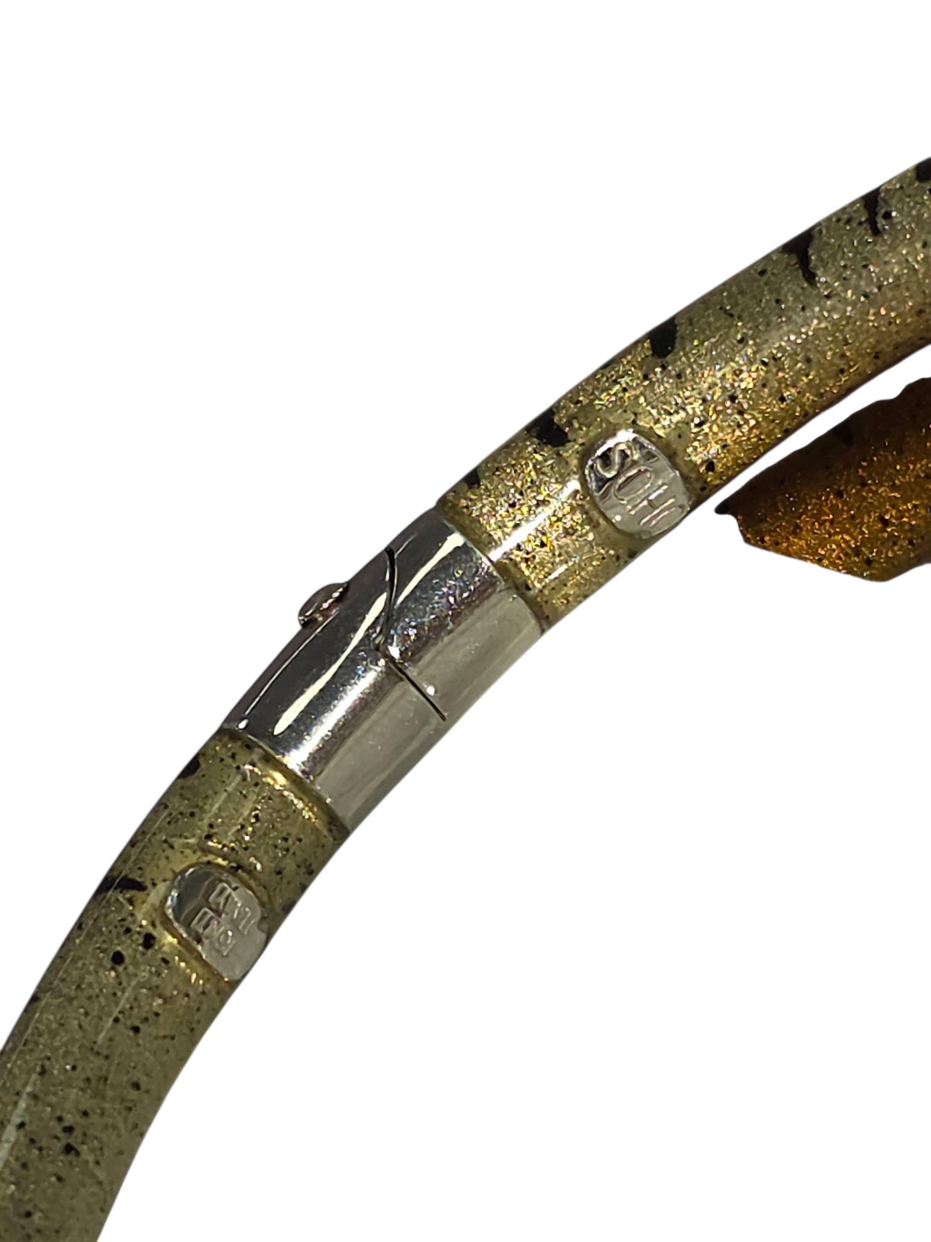 Bracciale SOHO in oro 18 carati con diamanti e smalto in vendita 1