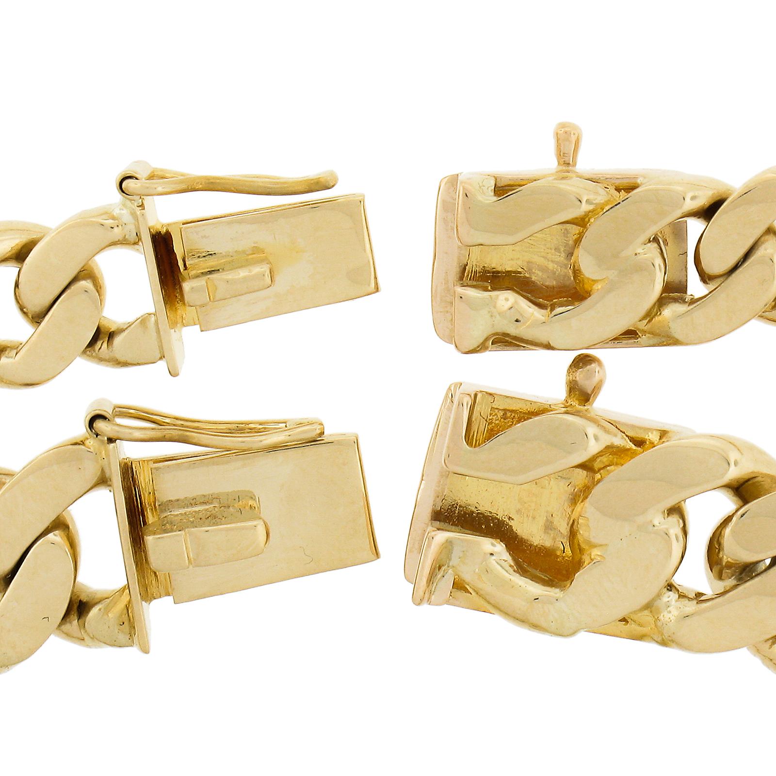18k Gold South Sea Pearl & 7.65ctw Diamond Curb Link Necklace & Bracelet Set For Sale 10