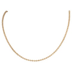 Collana a catena lunga con perline scintillanti in oro 18K da 23,5" R4550