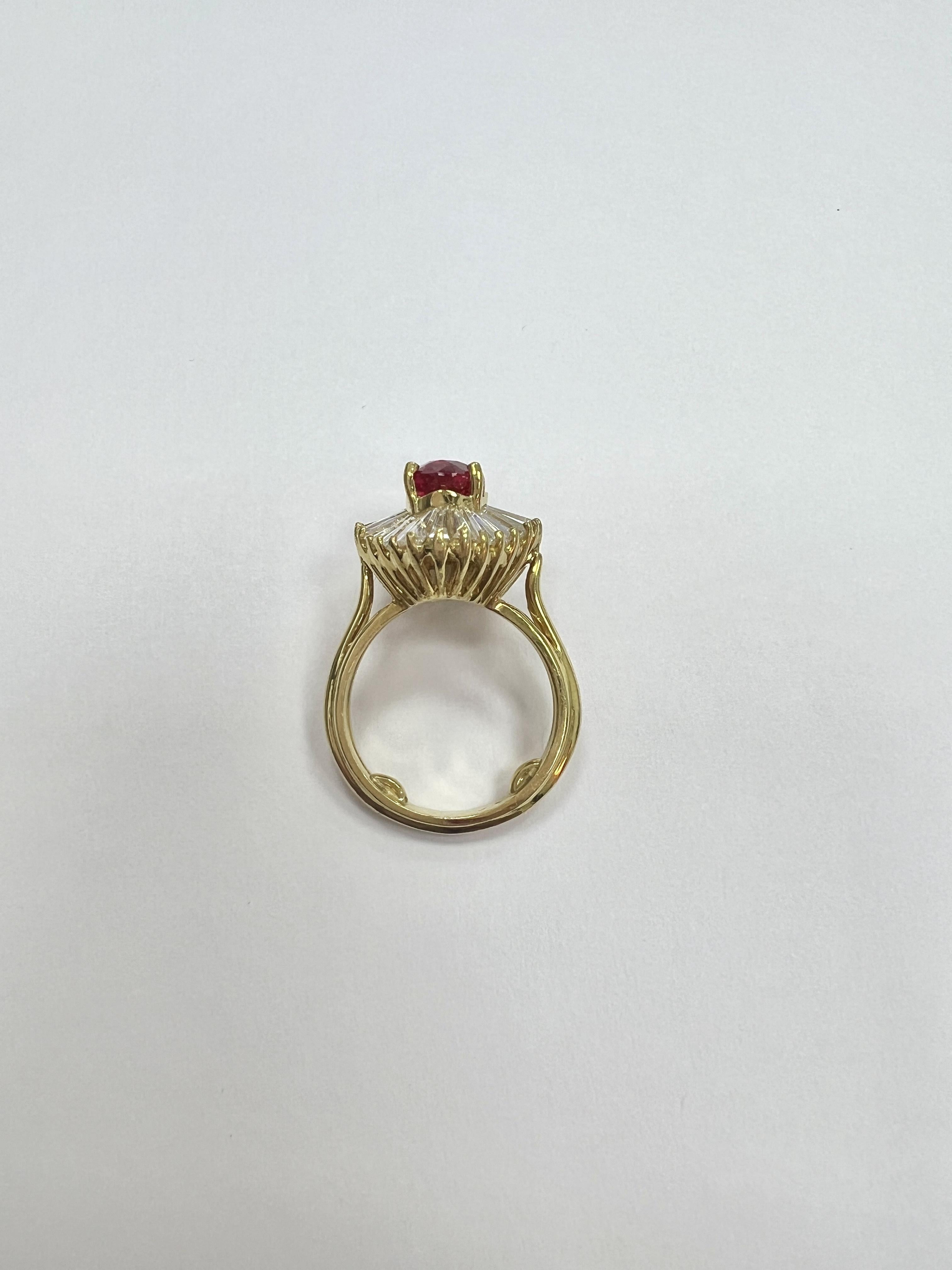 De las mujeres 18k Gold, Spinel, And Diamond Ring en venta