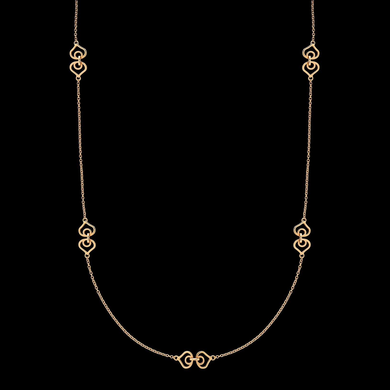 Women's 18 Karat Gold Station Necklace by Marina B.