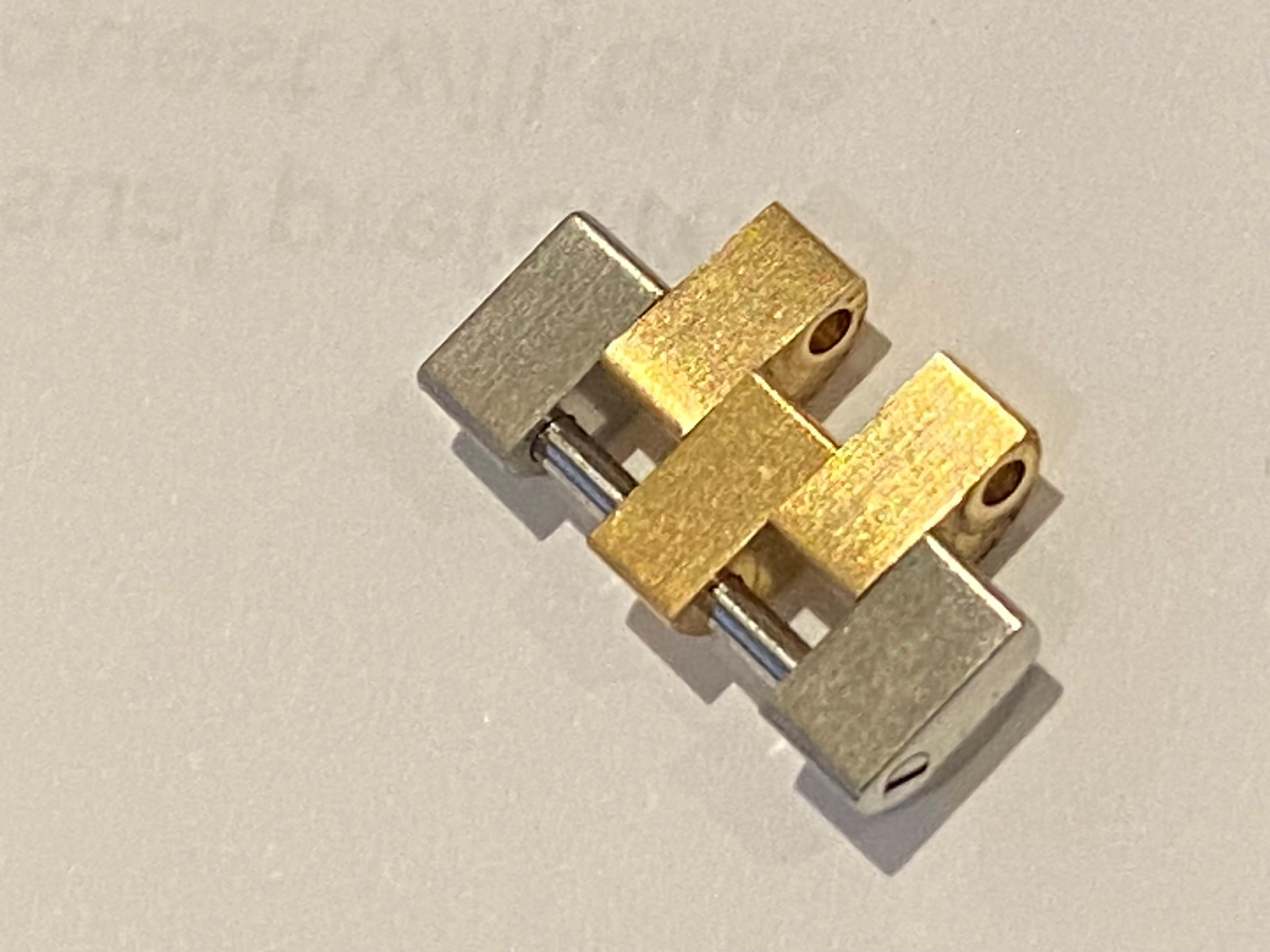 Eslabón Jubileo Rolex de oro de 18 quilates y acero para Rolex DateJust 40 mm, 15,5 mm. en Excelente estado para la venta en MELBOURNE, AU