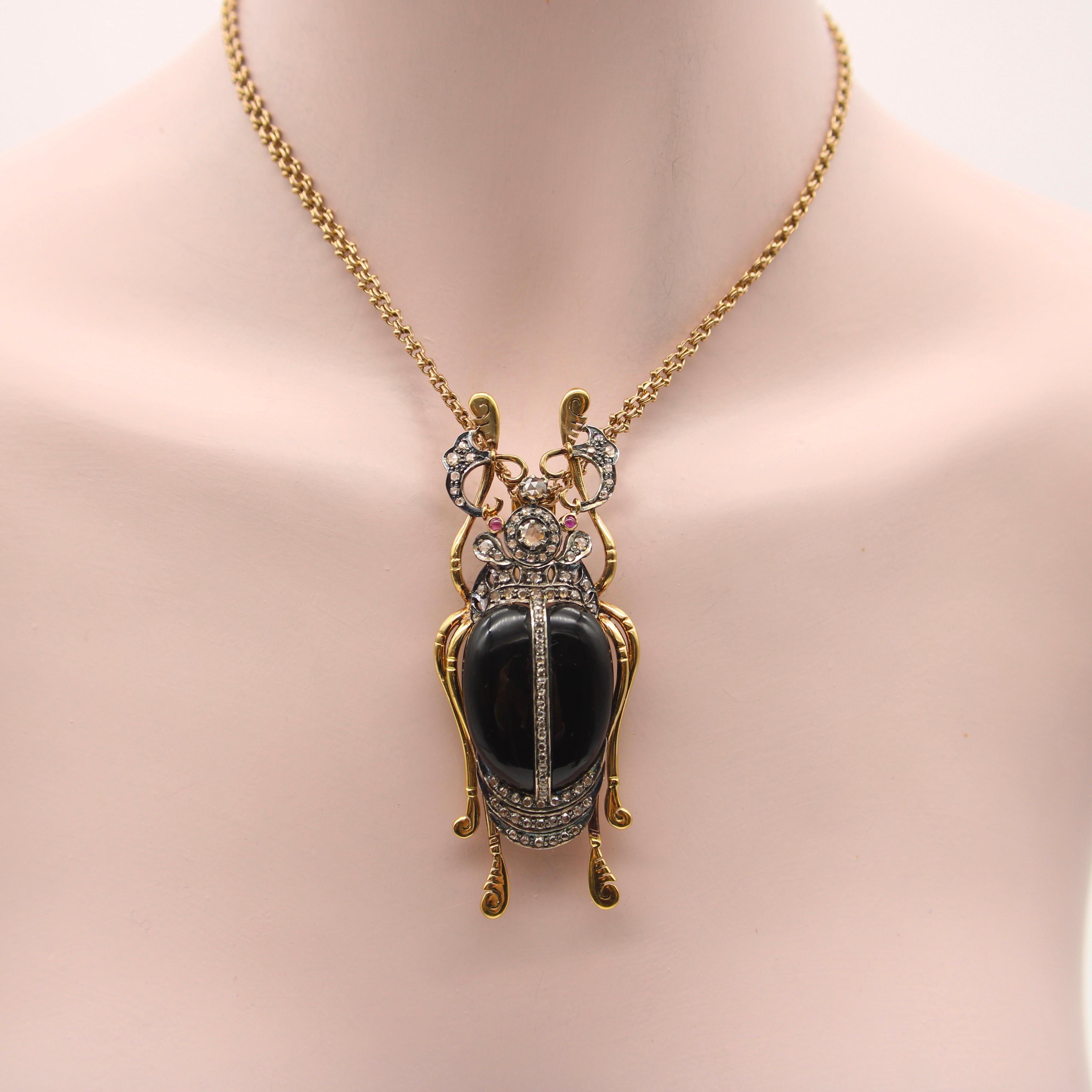 faberge beetle brooch