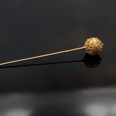 18K Yellow Gold Stick Pin