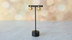 Boucles d'oreilles en or 18K avec perles des mers du Sud et diamants