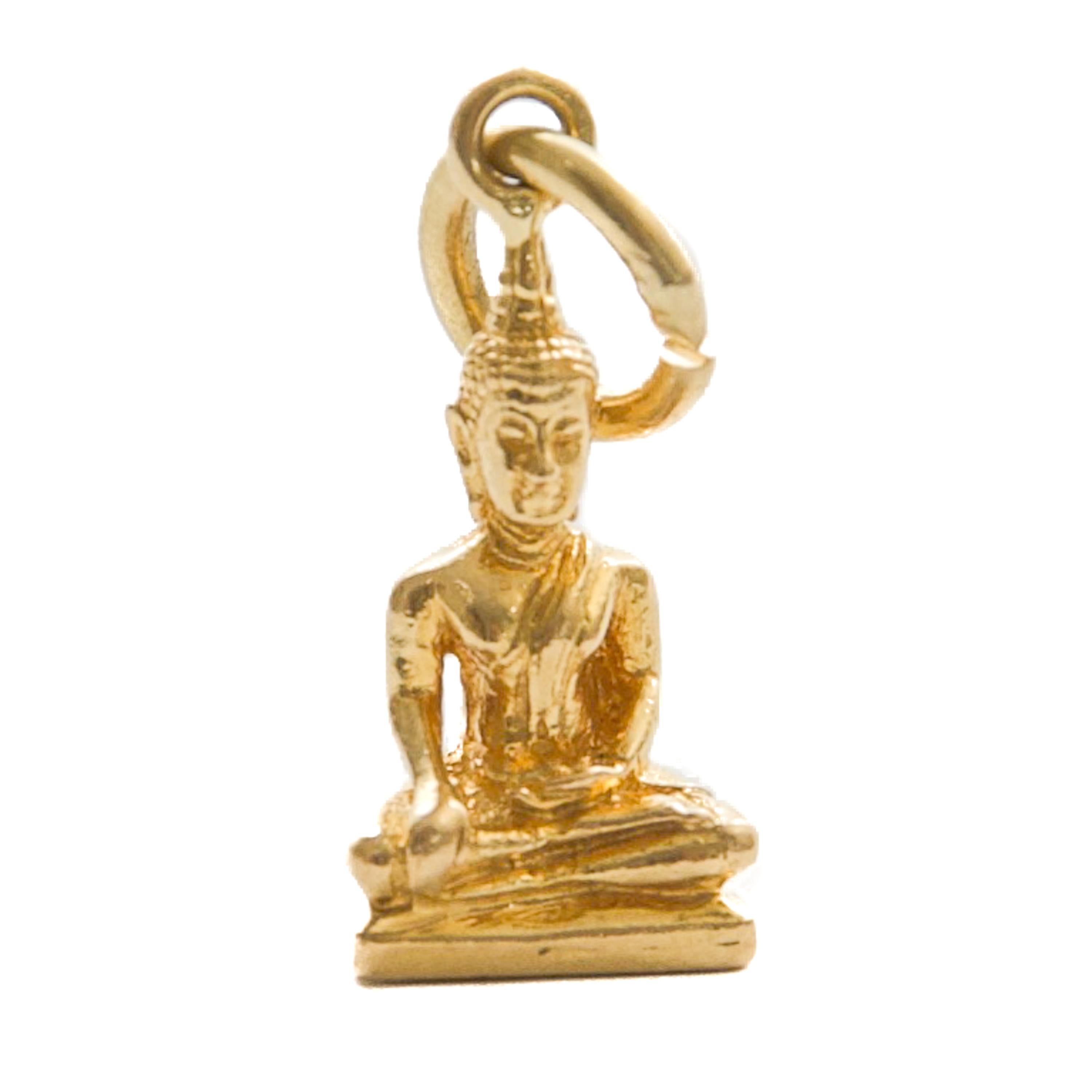 da uomo o donna Ciondolo buddista tibetano in oro 18K in vendita
