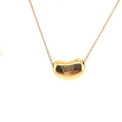 18 Karat Gold Tiffany & Co. Elsa Peretti Bean Necklace