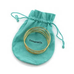 18K Gold Tiffany & Co. Elsa Peretti Nine-Row Wave Bracelet