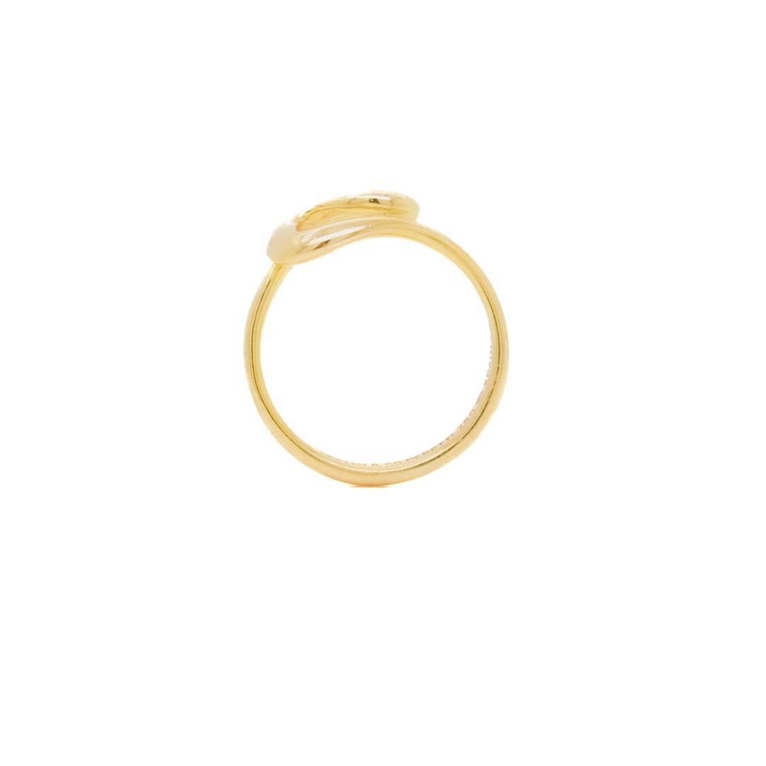 18K Gold Tiffany & Co. Elsa Peretti Open Wave Ring For Sale 6