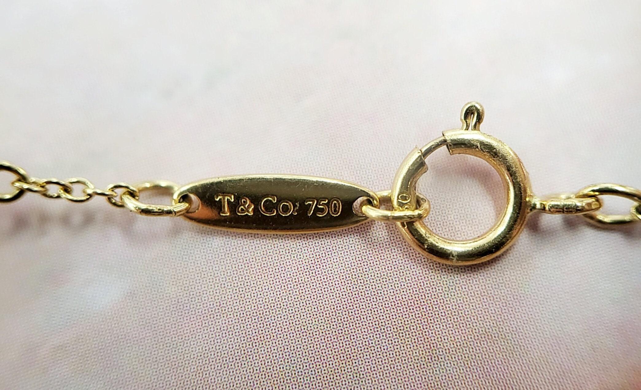 18K Gold Tiffany & Co Elsa Peretti Vintage Pearl Bracelet For Sale 3