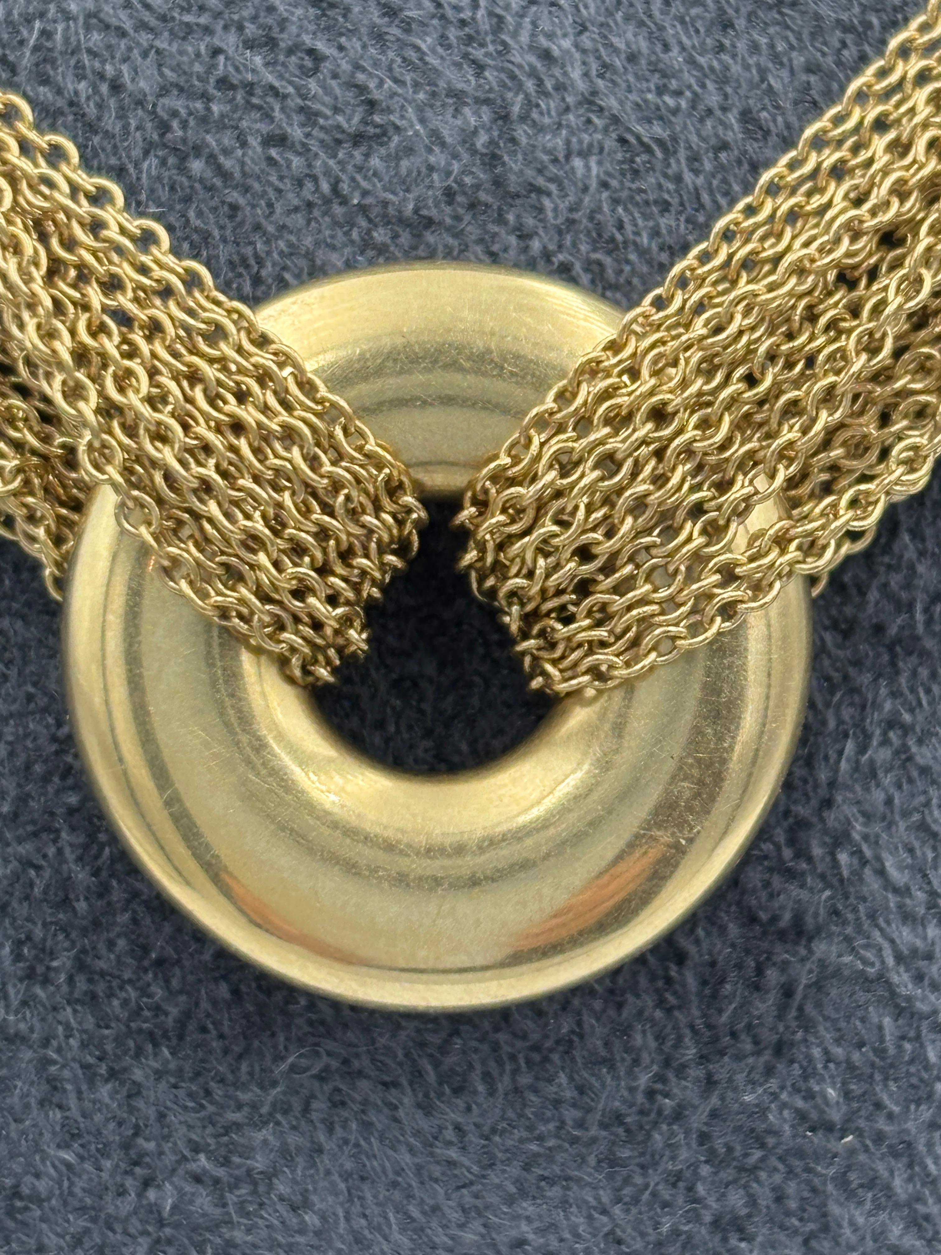Girocollo a più fili in oro 18k di Tiffany & Co. In condizioni buone in vendita a London, GB