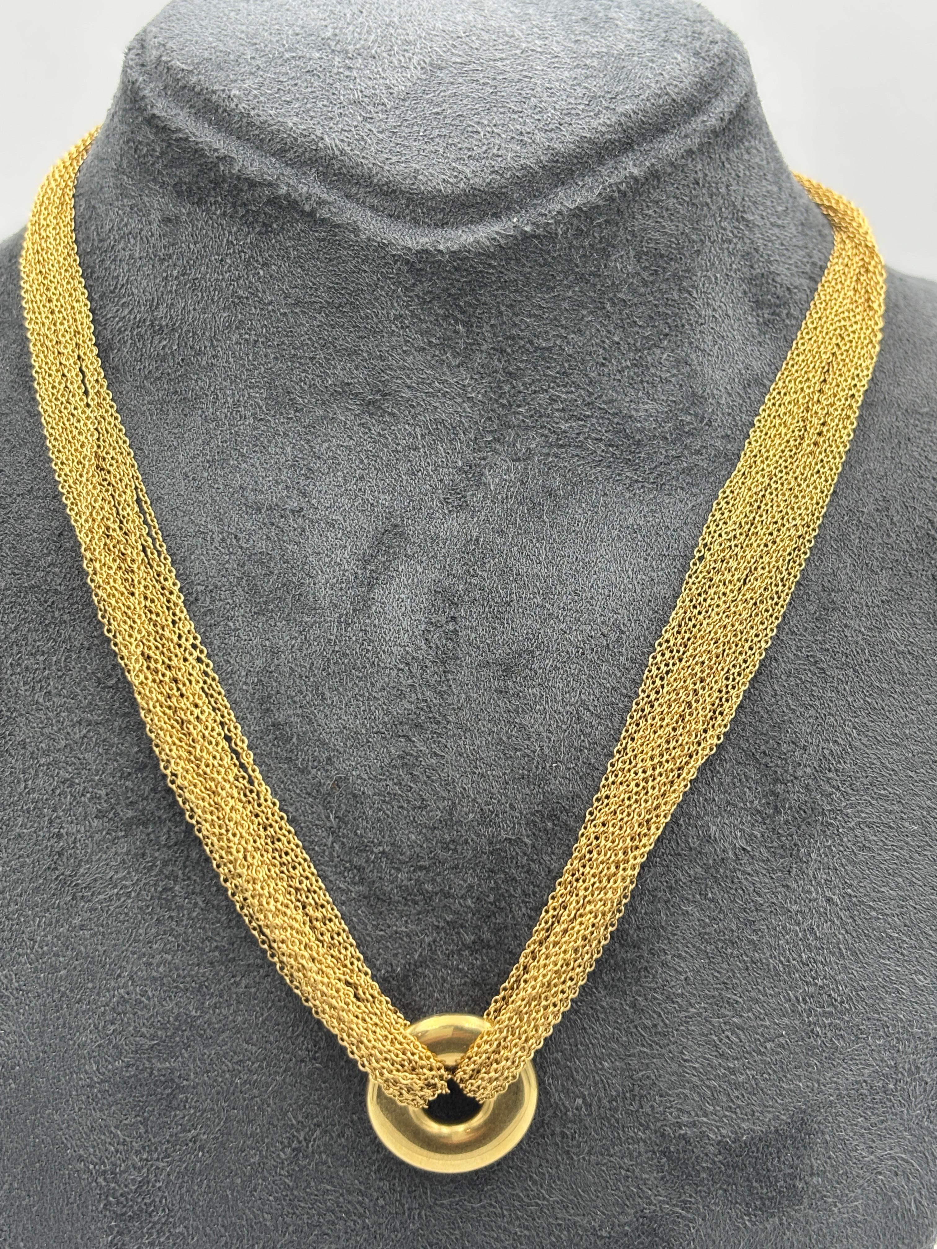 da uomo o donna Girocollo a più fili in oro 18k di Tiffany & Co. in vendita
