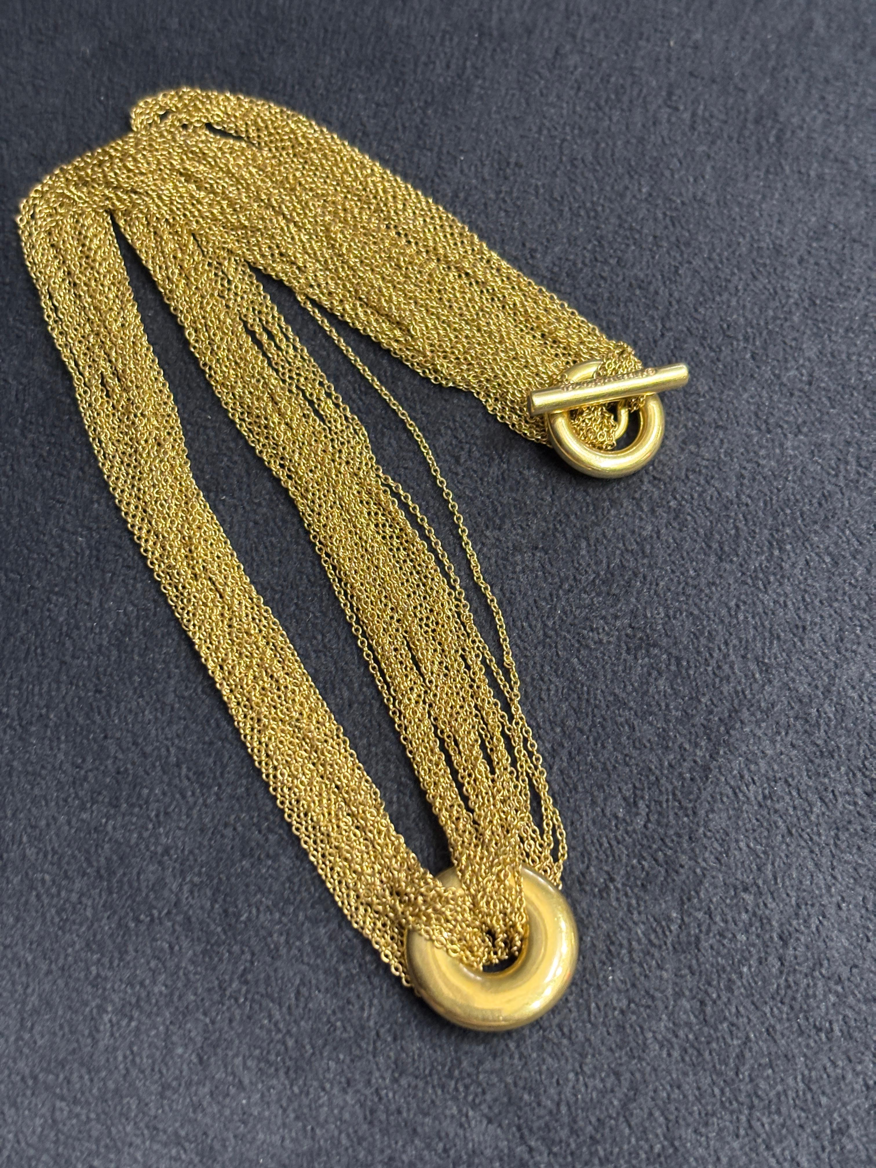 Girocollo a più fili in oro 18k di Tiffany & Co. in vendita 1