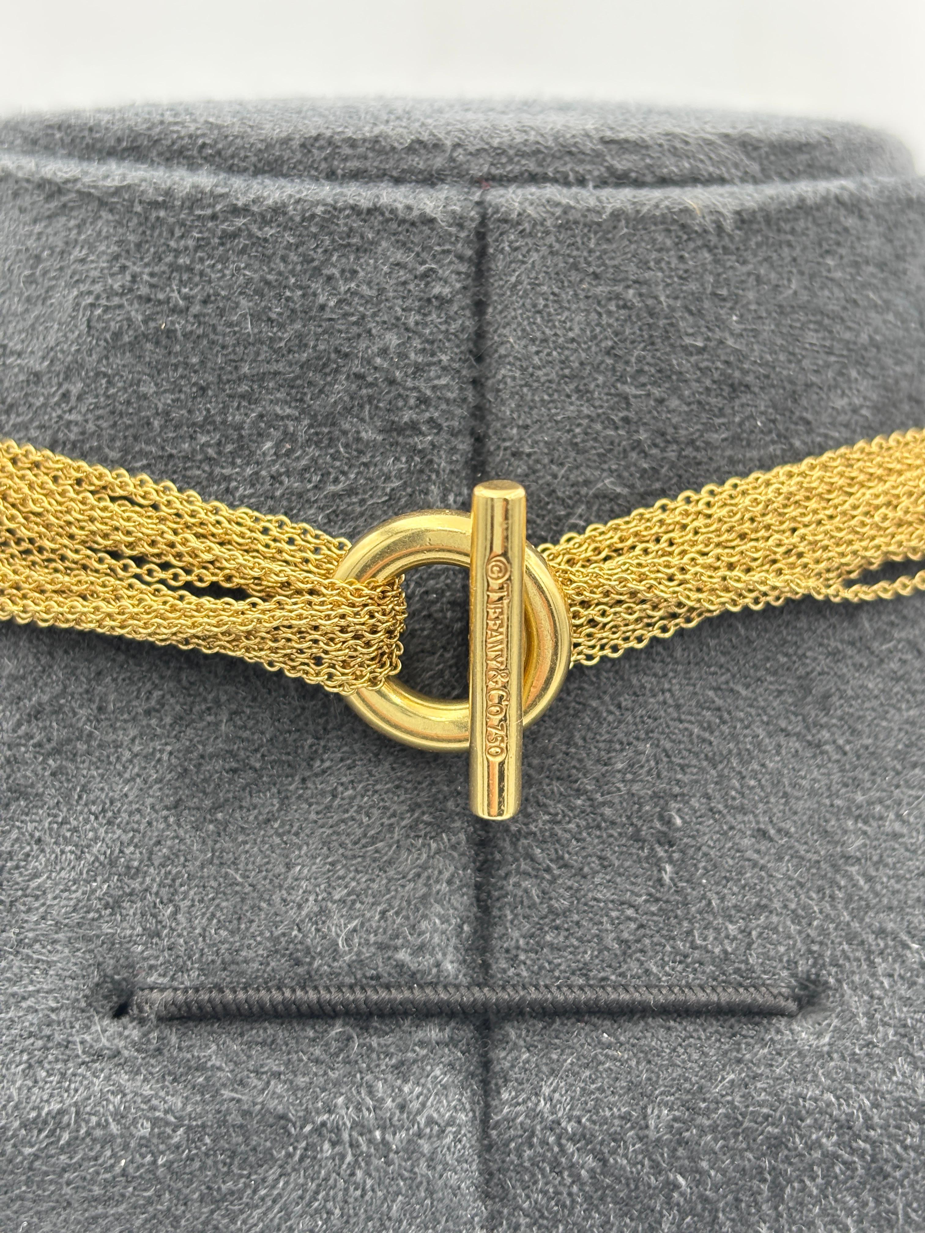 Girocollo a più fili in oro 18k di Tiffany & Co. in vendita 2