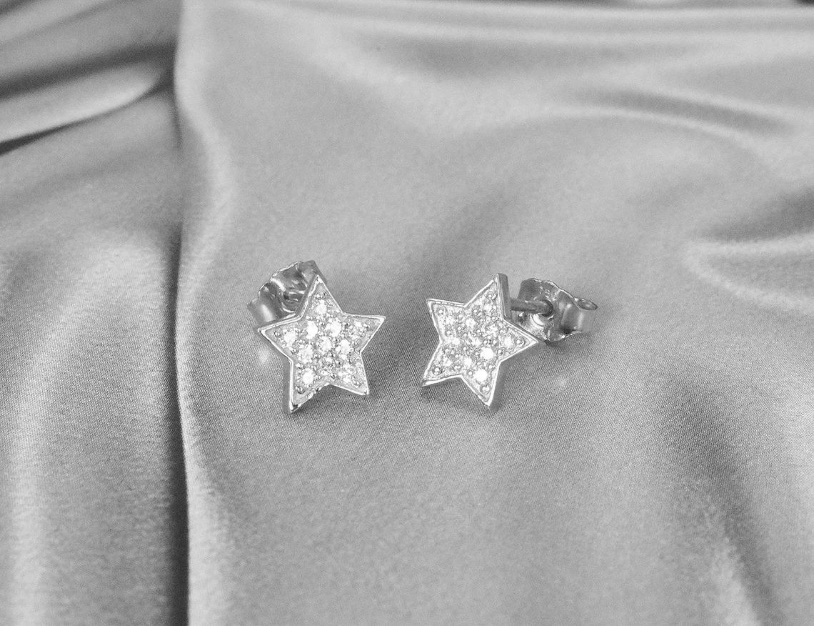 cluster star earrings