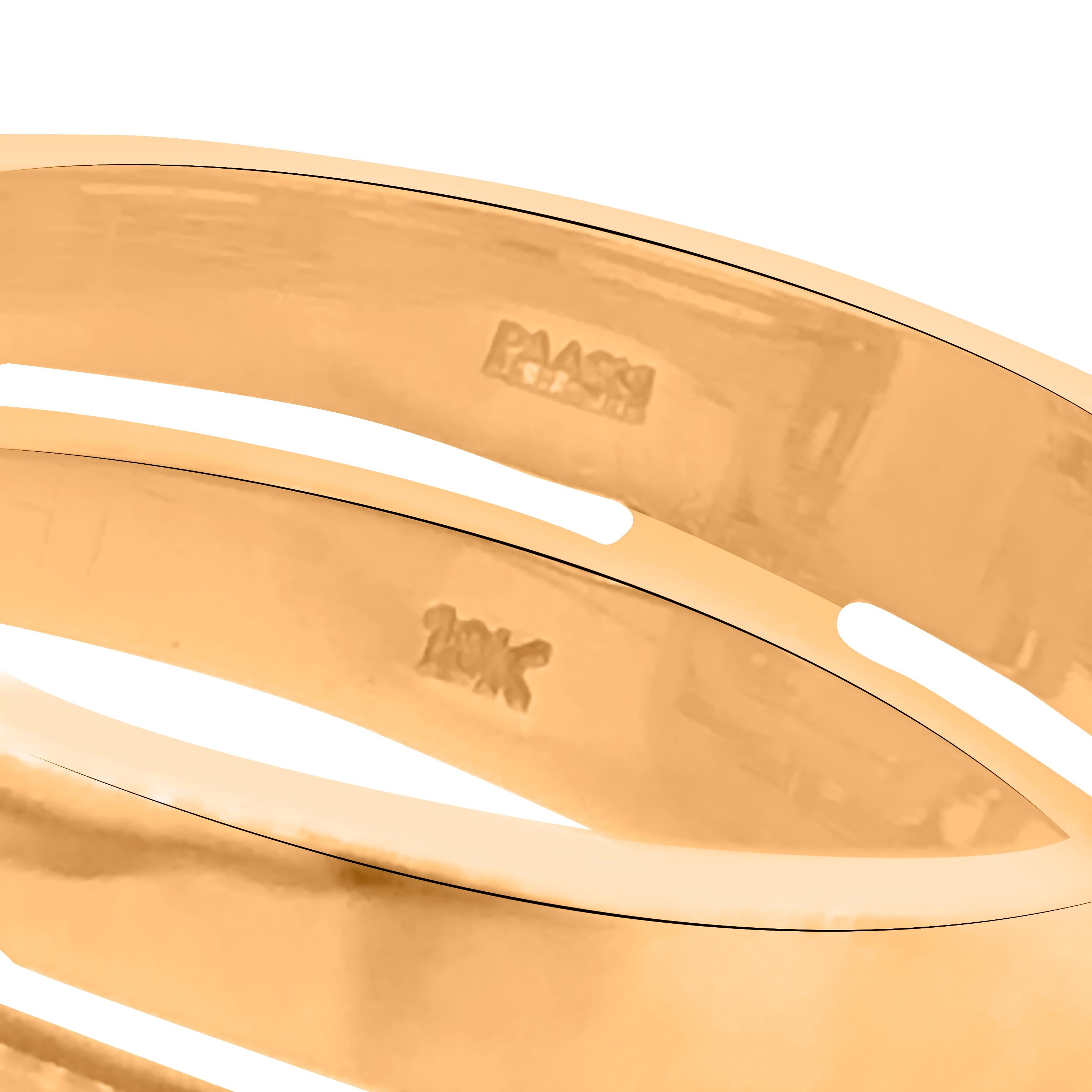 18 Karat Gold Turmalin-Diamant-Ring für Damen oder Herren im Angebot