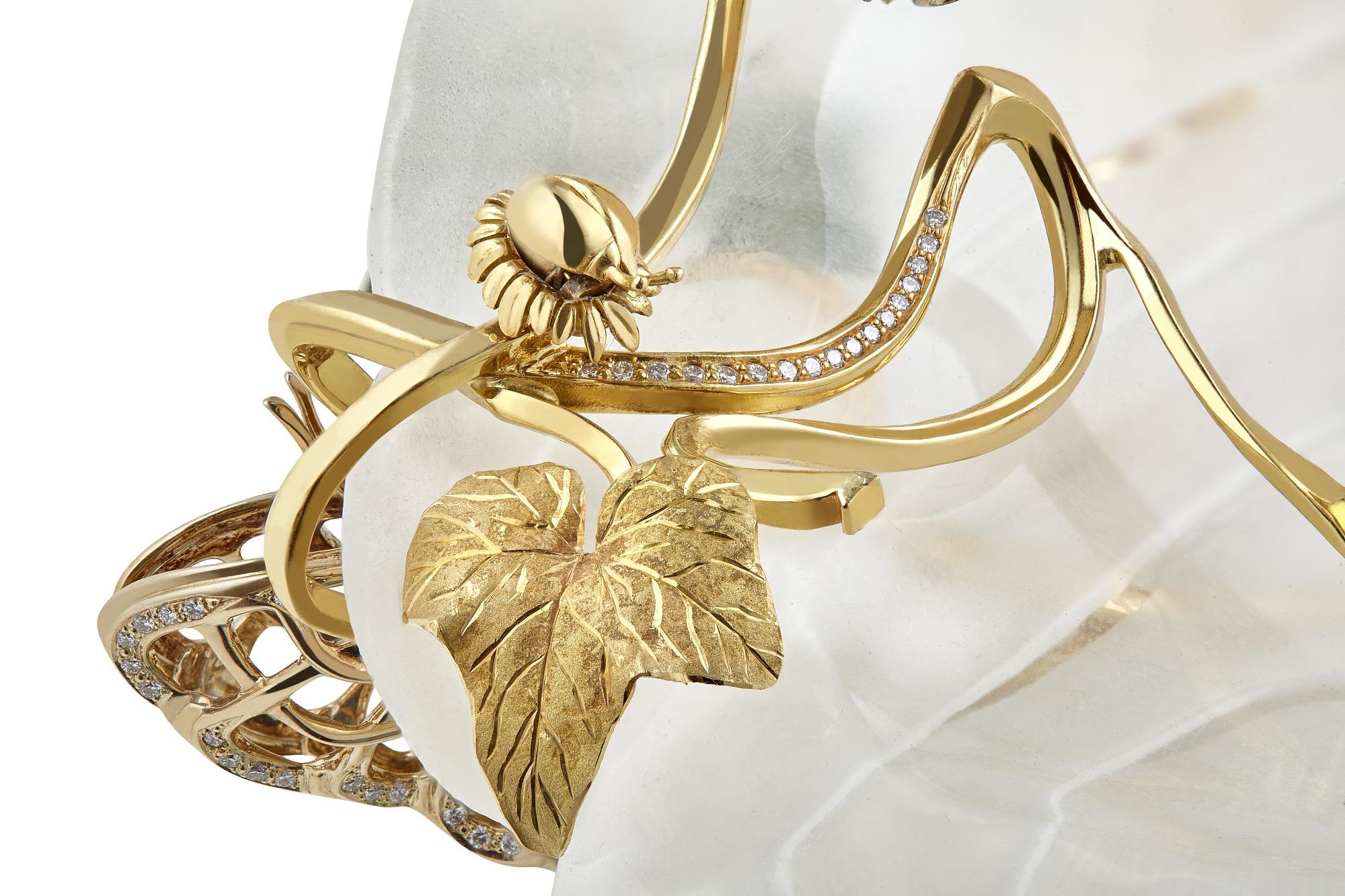 Women's or Men's 18K Gold transforming jewellery Interior Object by Viktor Moiseikin For Sale
