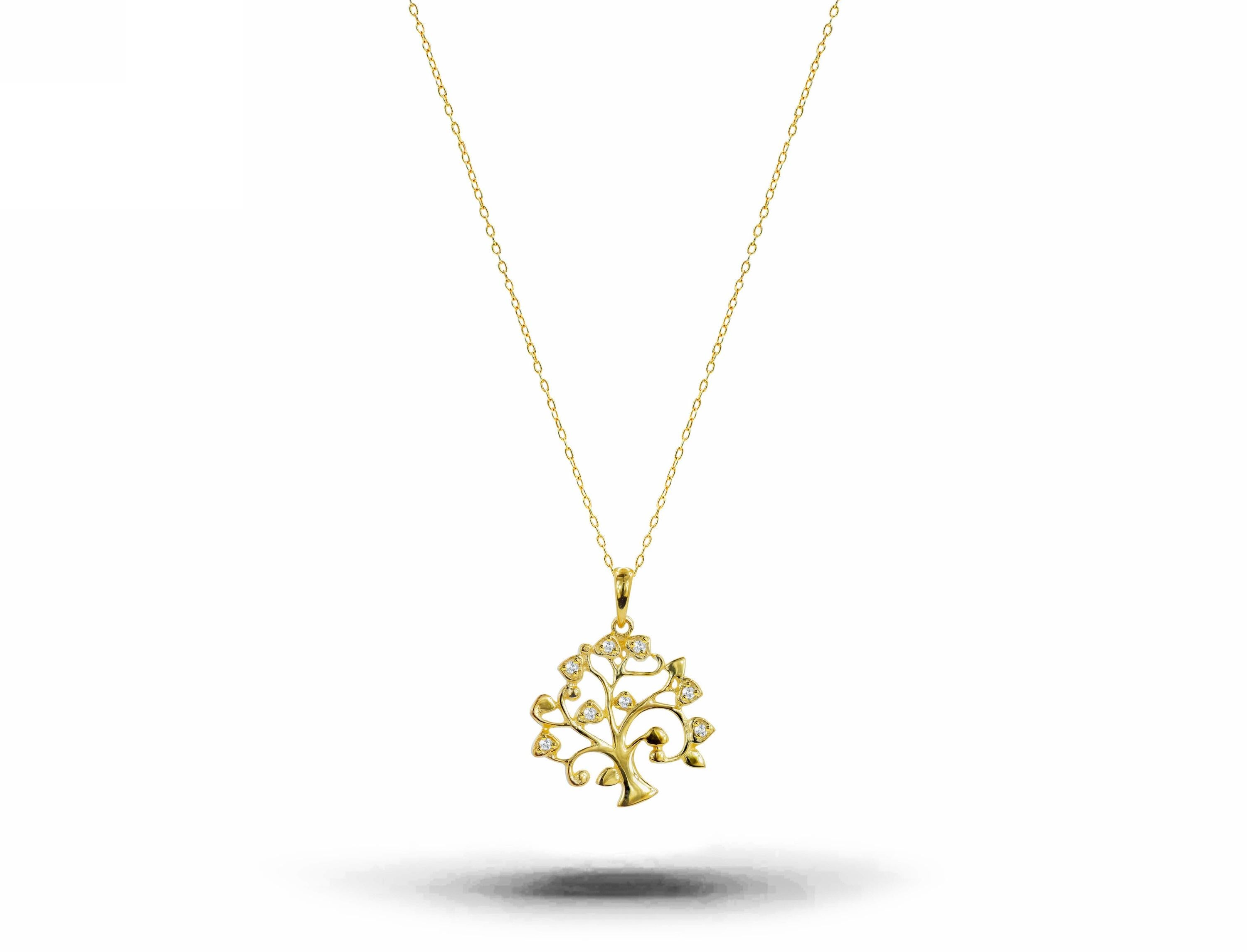 tree of life diamond necklace