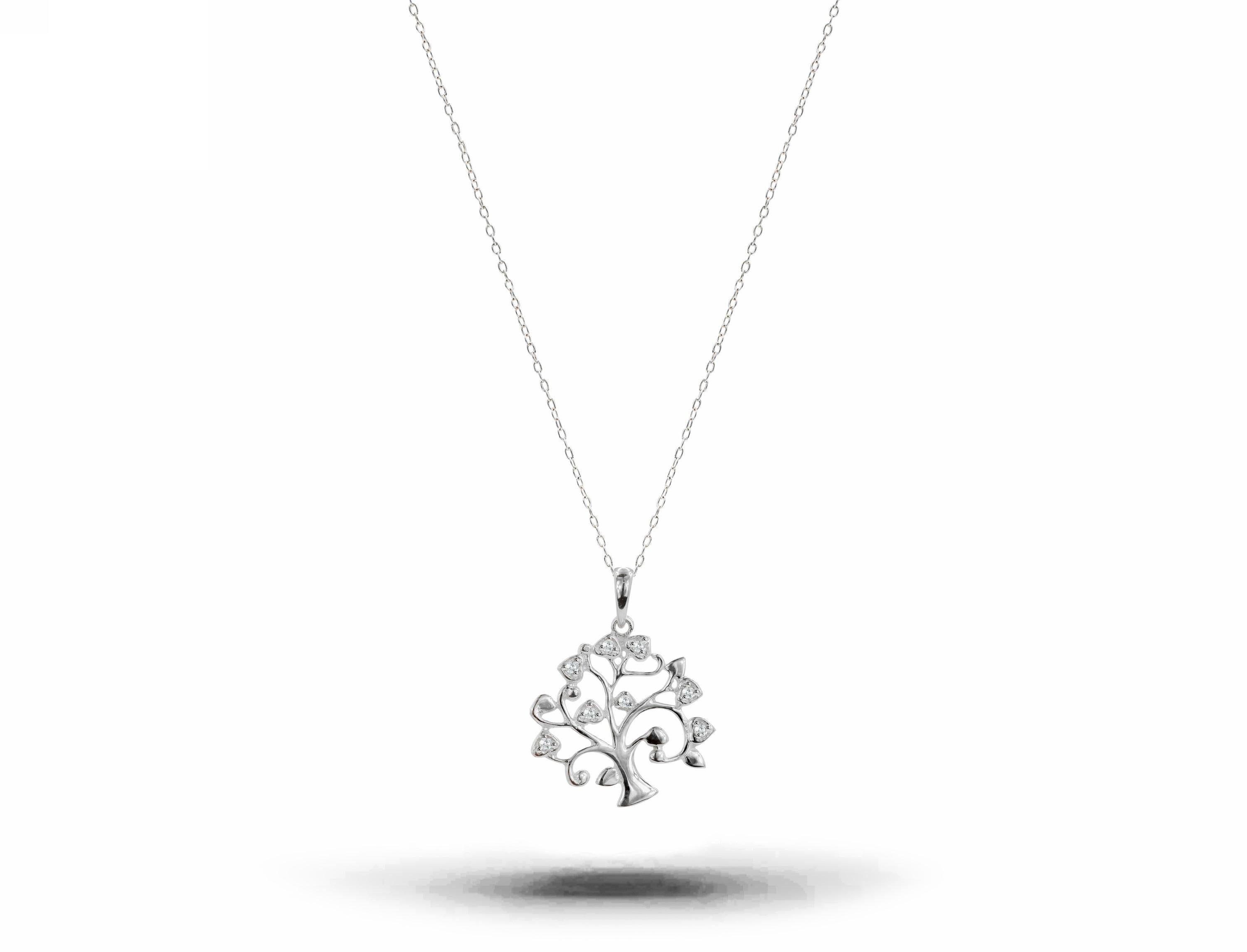 tree of life diamond pendant