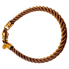 18K Gold Twisted Rope Bracelet