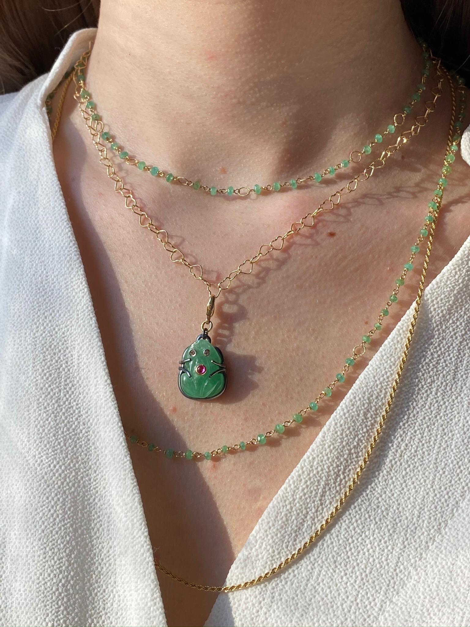 Jade 2025 frog necklace