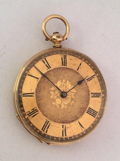 18 Karat Gold Victorian Period Ladies Fob or Pocket Watch