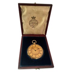 Antique 18 Karat Gold Victorian Period Ladies Fob or Pocket Watch