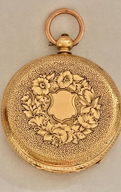 18K Gold Victorian Period Ladies Fob / Pocket Watch Signed by John Neal, London