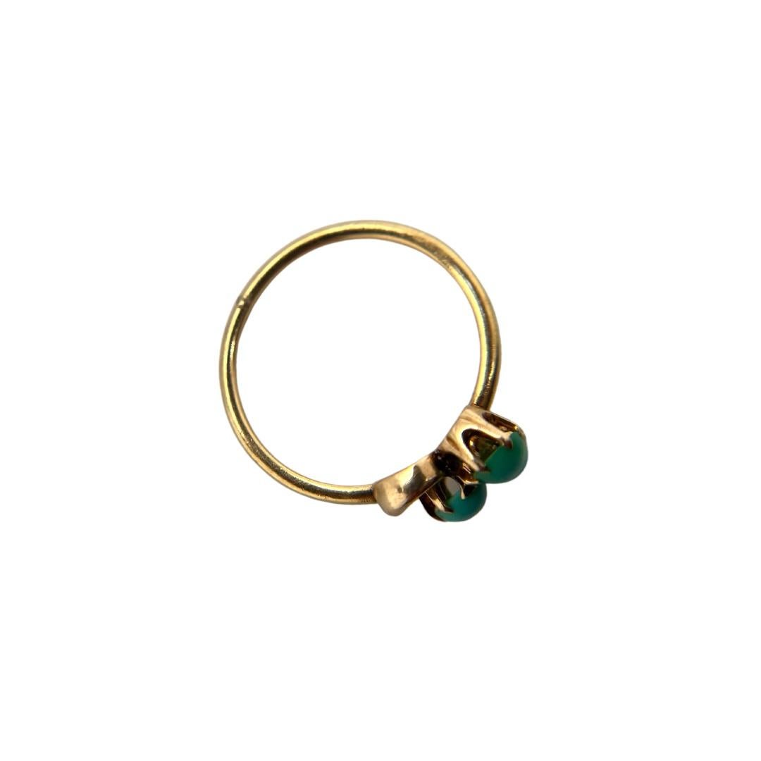 Women's 18k Gold Victorian Turquoise Ring