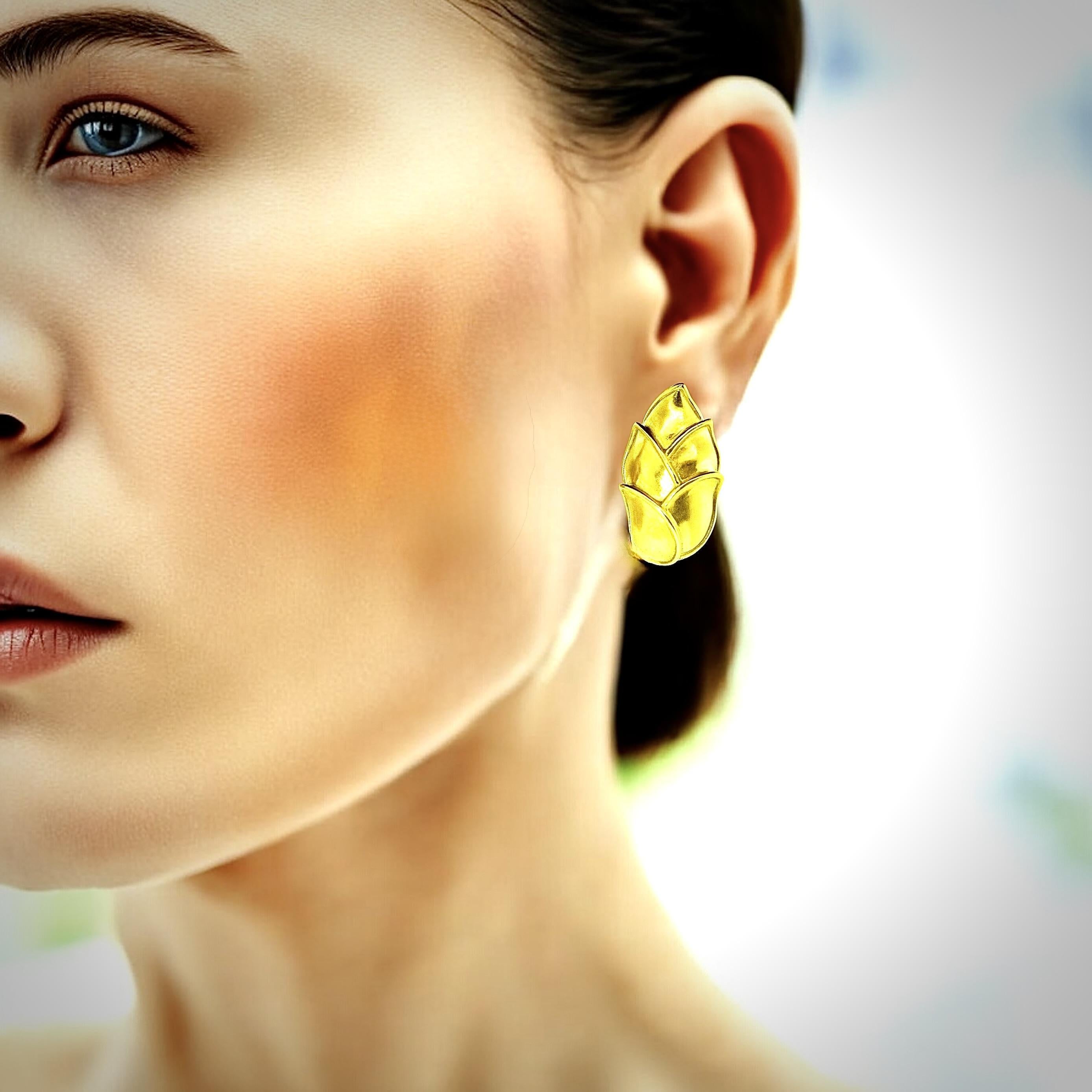Vintage-Ohrringe aus 18 Karat Gold von Angela Cummings, ca. 1989. im Zustand „Hervorragend“ im Angebot in Aspen, CO