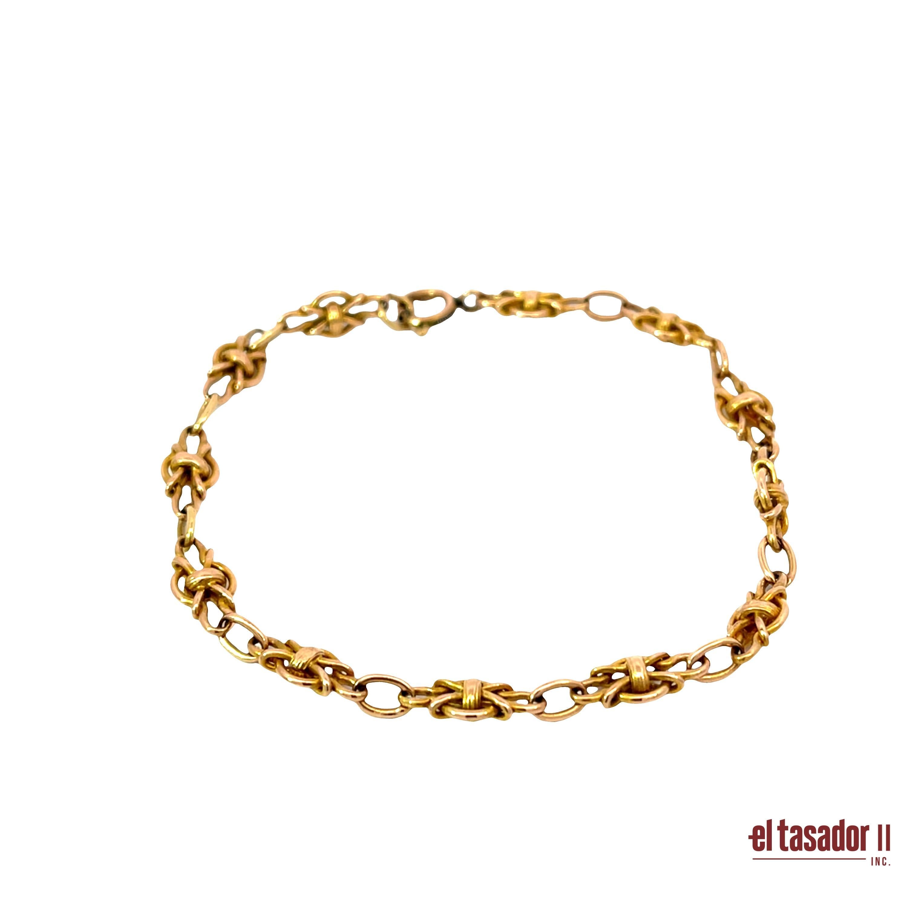 Art Déco Bracciale A Link in oro 18 carati 9g in vendita