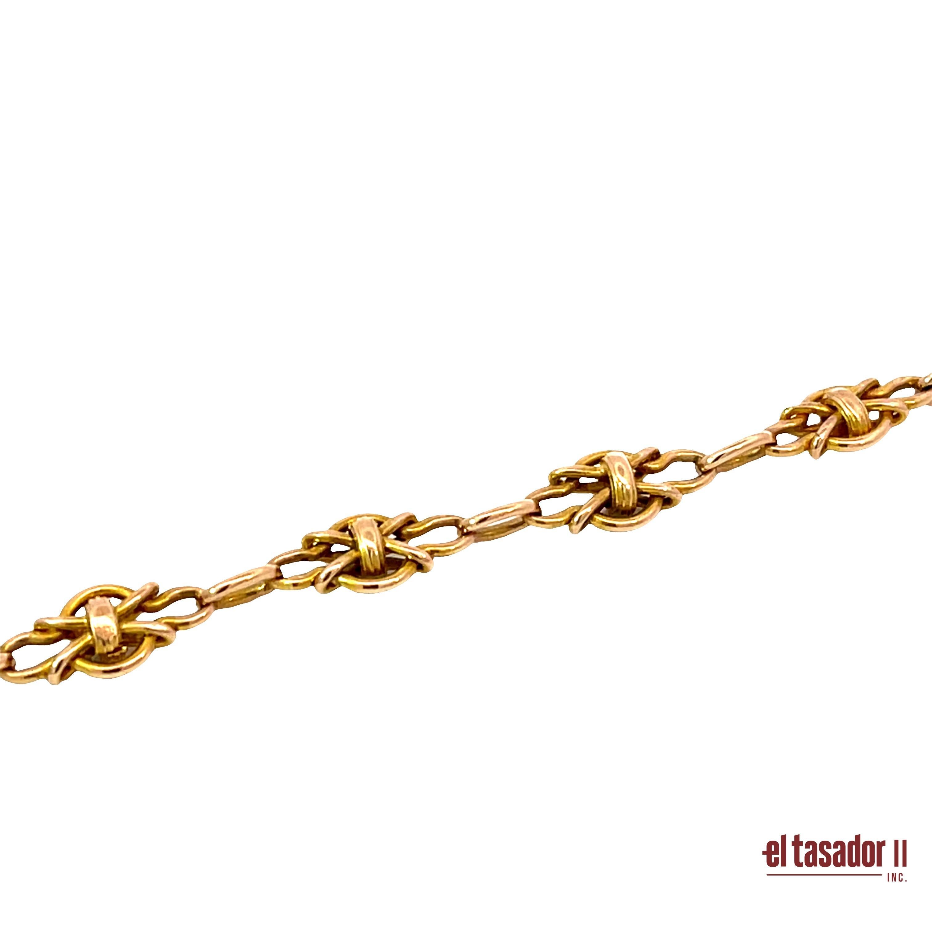 da uomo o donna Bracciale A Link in oro 18 carati 9g in vendita