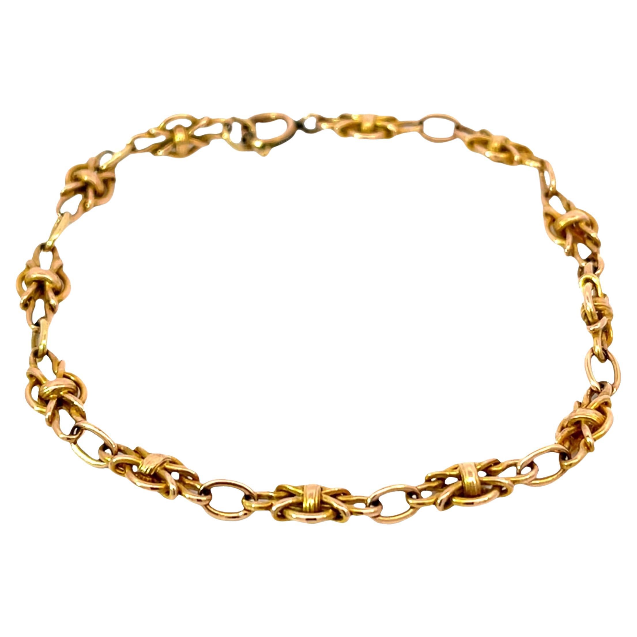 Bracciale A Link in oro 18 carati 9g